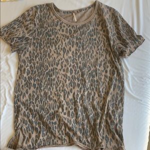 Free People Leopard Tee
